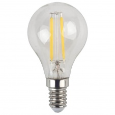 Лампа светодиодная филаментная ЭРА E14 5W 2700K прозрачная F-LED P45-5W-827-E14 Б0019006