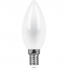 Лампа светодиодная Feron E14 9W 2700K Свеча Матовая LB-73 25955