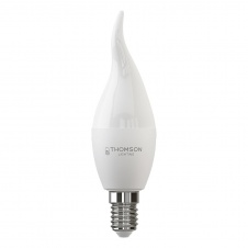 Лампа светодиодная Thomson E14 8W 4000K свеча на ветру матовая TH-B2028