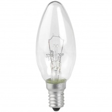 Лампа накаливания ЭРА E14 40W 2700K прозрачная ДС 40-230-Е14 (гофра) Б0039125