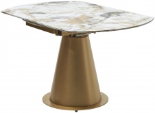 Стол CORNER 120 MATT LATTE STONE SOLID CERAMIC / TAUPE, ®DISAUR