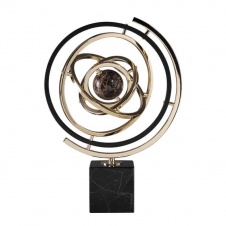 Статуэтка настольная ArtHomeDecor SATURN 4171 L BLACK  GOLD